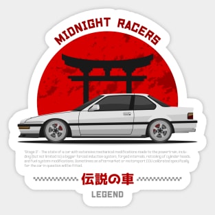 Tuner White Prelude MK3 JDM Sticker